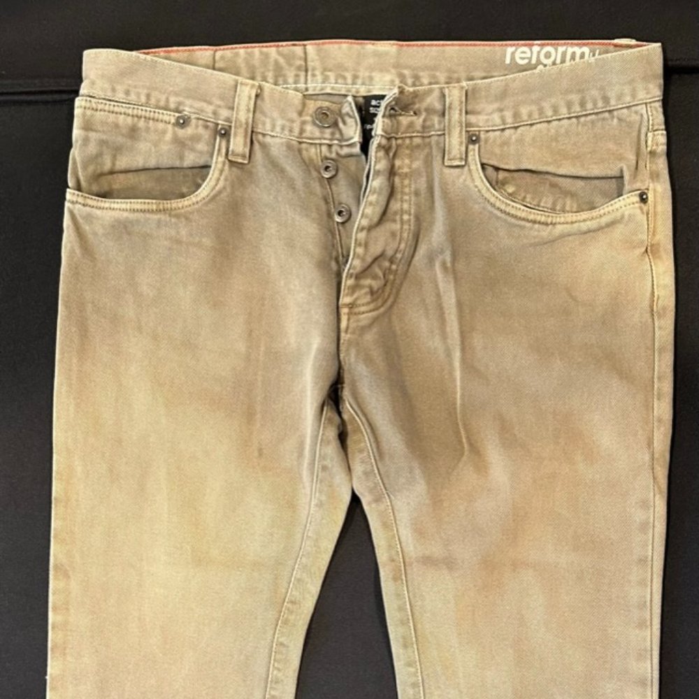 Active Brown Slim Straight Mens Denim W34